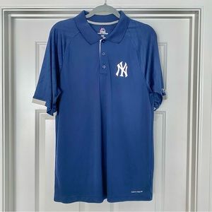 Majestic Cool Base New York Yankees Polo Shirt - Large